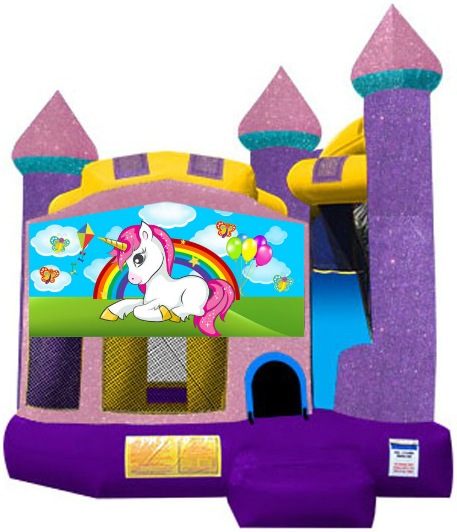 unicorn theme bounce house rental jacksonville florida